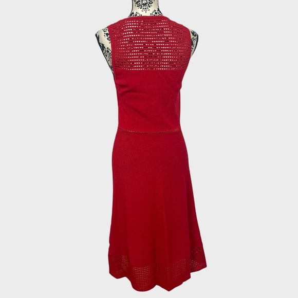 Dynamite Red Knit Fit & Flare Dress - Picture 4 of 10
